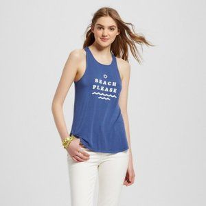 🌴2/$25 Beach Please Buttery Soft Tie Front Tank